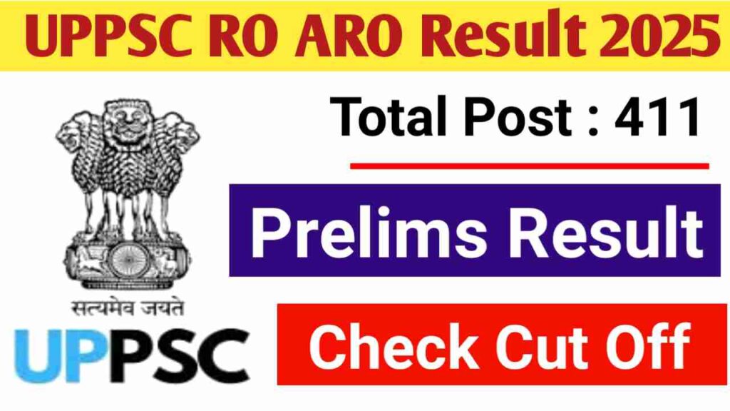 UPPSC RO ARO Prelims Result 2025