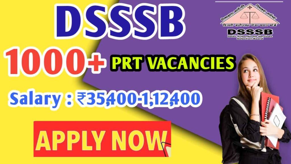 DSSSB PRT Primary Teacher Vacancy 2025