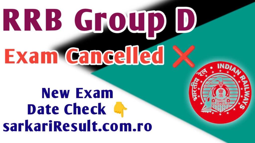 RRB Group D Exam Date 2025 Cancelled
