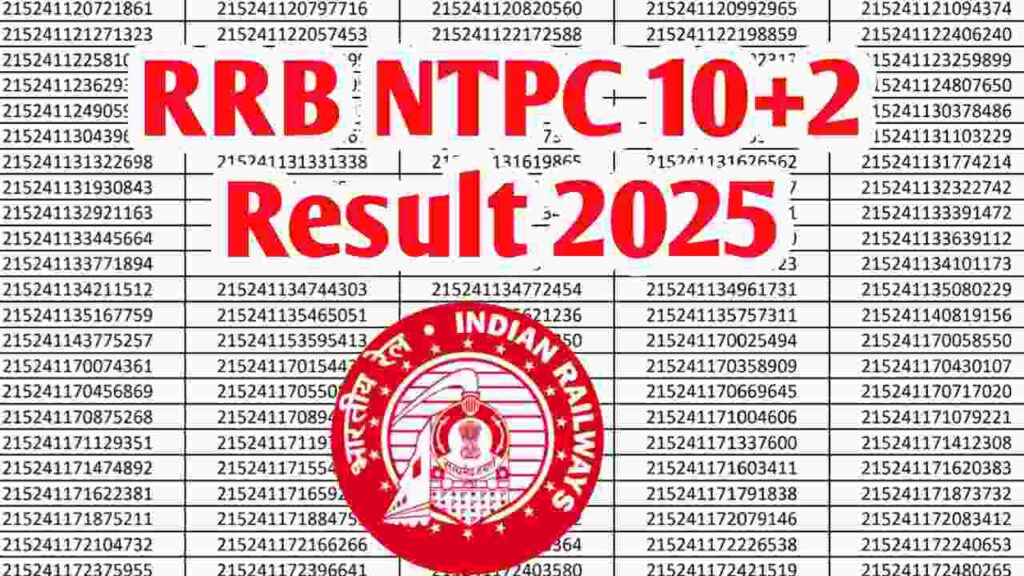 RRB NTPC 10+2 Result 2025